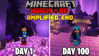 I Survived 100 Days in Amplified END ONLY world in Minecraft Hardcore (Hindi) #Episode1