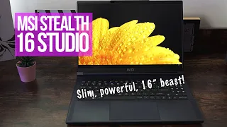MSI Stealth 16 Studio: Beautiful 16" Beast Laptop With an RTX4070