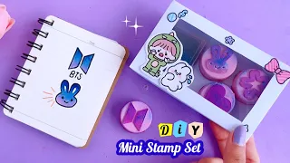DIY mini stamp set / how to make stamp set / handmade stamp set idea / easy to make / DIY BTS stamp