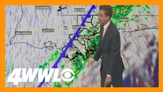 New Orleans Weather | Staying rainy with storms and cold front on the way