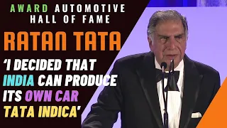 Ratan Tata Motivational Speech | Ratan Tata Receives Automotive Hall Of Fame