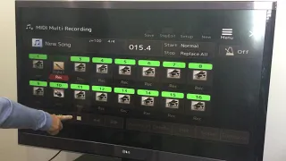 Multi-Track recording on Yamaha PSRSX900