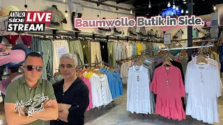 Baumwolle Butik in Side. Live