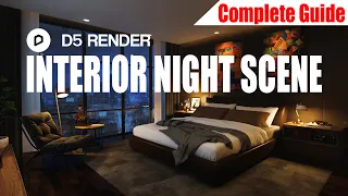 Interior Night Scene in D5 Render - English Subtitle