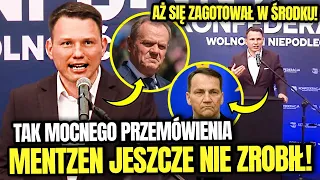 MENTZEN AŻ KRZYCZAŁ NA TYM PRZEMÓWIENIU! MOCNO ODPALIŁ SIĘ NA UNIĘ EUROPEJSKĄ! LUDZIE AŻ WIWATOWALI!