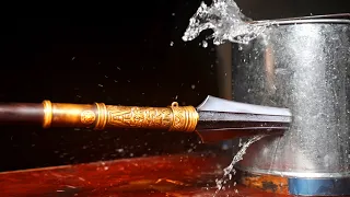 The World's Sharpest Spear with 200 layers of Damascus steel from Three Kingdom  | HammerForge