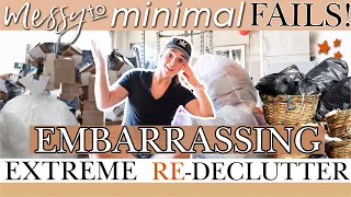 MY DECLUTTERING FAILS! ? Messy To Minimal Mistakes | RE-ORGANIZE With Me | MINIMALISM MOTIVATION