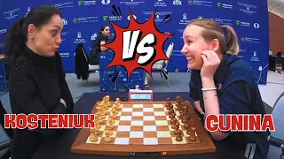 Kosteniuk Alexandra VS Gunina Valentina|| World Blitz Chess 2023 - R6