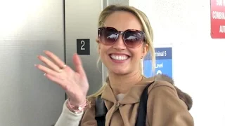 Newlywed Anna Camp Says Married Life Is 'So Good' While Jetting Out Of LAX