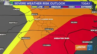 Charlotte at 'medium risk' for severe weather