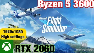 Microsoft Flight Simulator 2020 (RTX 2060/RYZEN 5 3600) HIGH SETTINGS 1920X1080