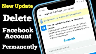 How to Delete Facebook Account Permanently Android & iOS || New Update Facebook 2021