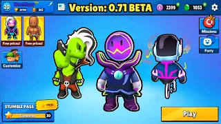 NEW LEGENDARY LASER DASH MAP & NEW SPECIAL SKINS - Stumble Guys Beta 0.71