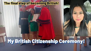 The final step of the process of becoming British! My British Citizenship Ceremony! |Life with Maria