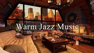 Vintage Fall Coffee Shop Ambience with Soft Jazz, Relaxing Rain and Gentle Cafe Sounds #4