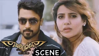 Samantha Follows And Proposes Surya - Love Scene - Latest Telugu Movie Scenes