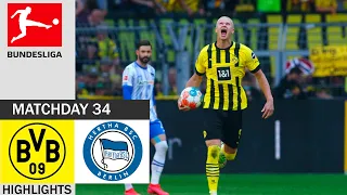 Borussia Dortmund vs Hertha Berlin 2-1 Highlights | Bundesliga 2021/22