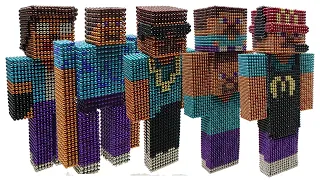 Minecraft Steve Vs Monster Magnets | Top 5 Skin Steve Minecraft