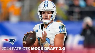 Drake Maye & A Big First Round Trade | 2024 Patriots Mock Draft 2.0