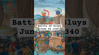 Battle of Sluys - Hundred Years War - June 24 1340 #history #medieval #historyshorts