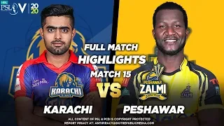 Peshawar Zalmi vs Karachi Kings | Full Match Highlights | Match 15 | 2 March | HBL PSL 2020 | MB1