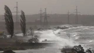 Шторм в Одессе. Хаджибей