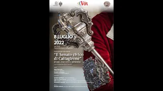 Caltagirone: presentazione volume sul Senato Civico 08 luglio 2022