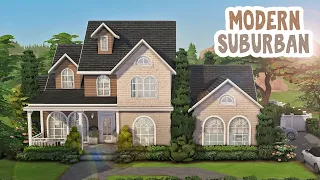 Modern Suburban Family Home 🏡 || The Sims 4: Speed Build