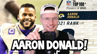 Rugby Player Reacts to AARON DONALD (DT, Los Angeles Rams) #2 The Top 100 NFL Players of 2021!