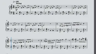 Ragtime in C major (Simplified version)