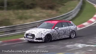 2018 Audi RS4 Avant Spied testing on the Nurburgring, Nordschleife!