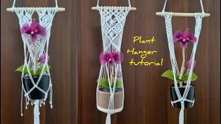 3 Macrame plant hanger | Macrame plant hanger tutorial | Macrame wall hanging new design 2022 | DIY