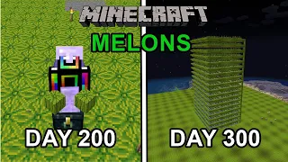 I Farmed Melons for 300 Days in Minecraft
