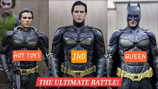 DARK KNIGHT ULTIMATE BATTLE! JND Batman 1/3 Statue Review vs Queen Studios vs Hot Toys Quarter Scale