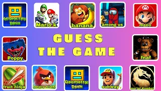 Guess the game by the song, ZOONOMALY🐻Poopy playtime❤️Minecraft🩵, Mario kart🚗, Ninja fruit🥝🍉,