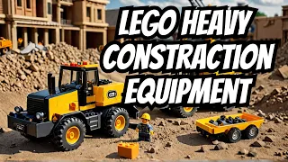 how to build Lego Heavy constraction equipment: CAT dump truck, Grader, Dozers, CAT VSC, Bulldozer