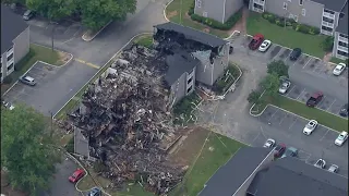 Apartment fire on Bouldercrest Drive | Aerials of the aftermath