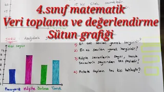 4.Sınıf Matematik Veri toplama ve değerlendirme Sütun grafigi