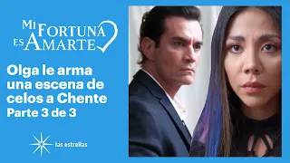 Mi fortuna es amarte 3/3: Olga encuentra a Natalia en la recámara de Chente | C-13