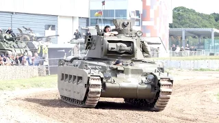 tiger day, british ww2 matilda tank 4k video