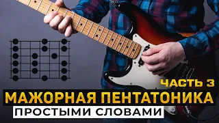 🎸МАЖОРНАЯ ПЕНТАТОНИКА НА ГИТАРЕ -  простыми словами. Урок 3