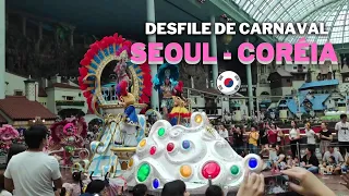 Desfile De Escola De Samba em Seoul - Coréia Do Sul