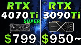 RTX 4070 Ti Super vs RTX 3090 Ti | REAL Test in 10 Games | 1440p | Rasterization, RT, DLSS, FSR3, FG