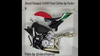 Ducati Panigale 1299R Final Edition by Pocher: assembling the engine to fuel tank and seat.