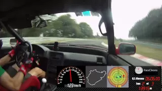 Nurburgring Nordschleife, Honda CRX and an angry driver - 8:32 -