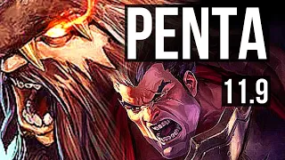 UDYR vs DARIUS (JUNGLE) | Penta, 500+ games, 12/4/9, Dominating | BR Diamond | v11.9