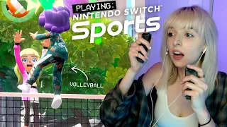 playing NINTENDO SWITCH SPORTS!