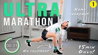 ULTRA MARATHON HOME WORKOUT/ FOLLOW ALONG - 3/4