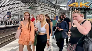 [4k HDR] Germany Berlin Central Train Station (Berlin Hauptbahnhof) Walking Tour 2022 Germany 🇩🇪