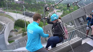 Holmenkollen ski jump zip line